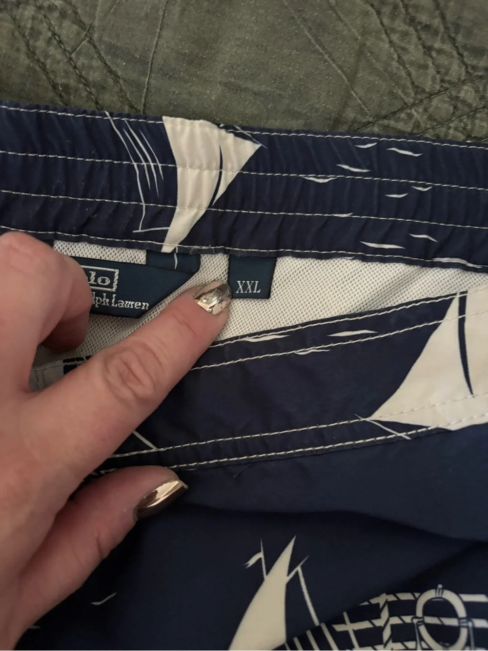 Vintage Polo Ralph Lauren Sail boat swim trunks XXL